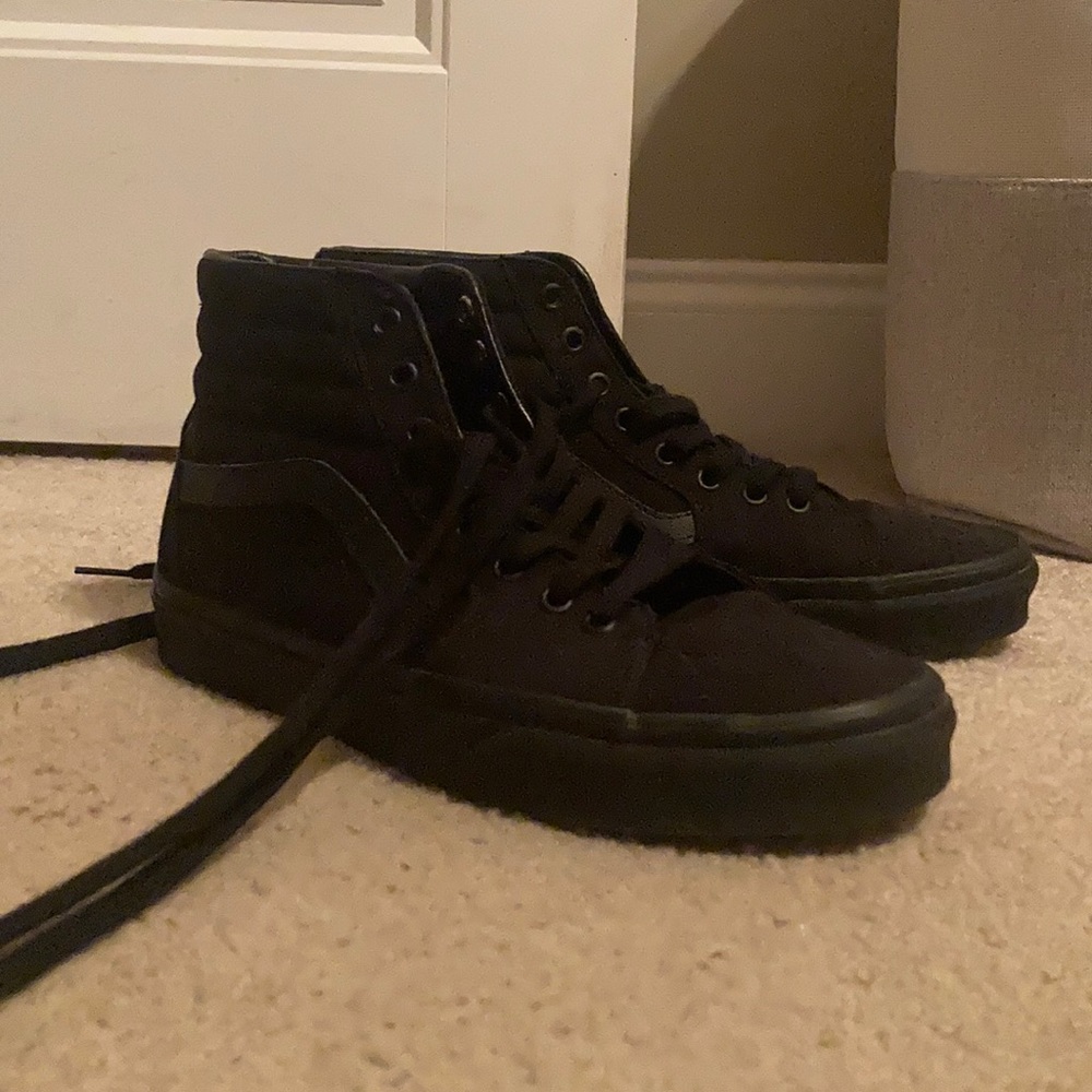 Black high top vans